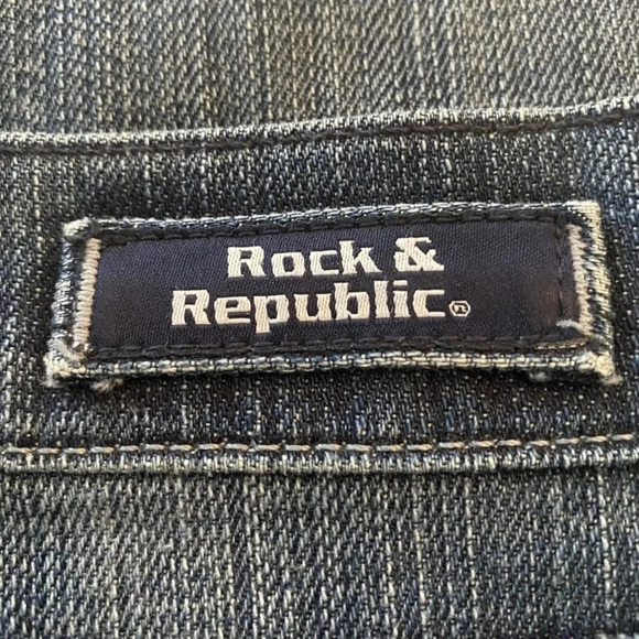 Rock & Republic Womens Kledis Flate Leg Jeans Size 28 X 32‎ (459) - Picture 8 of 9